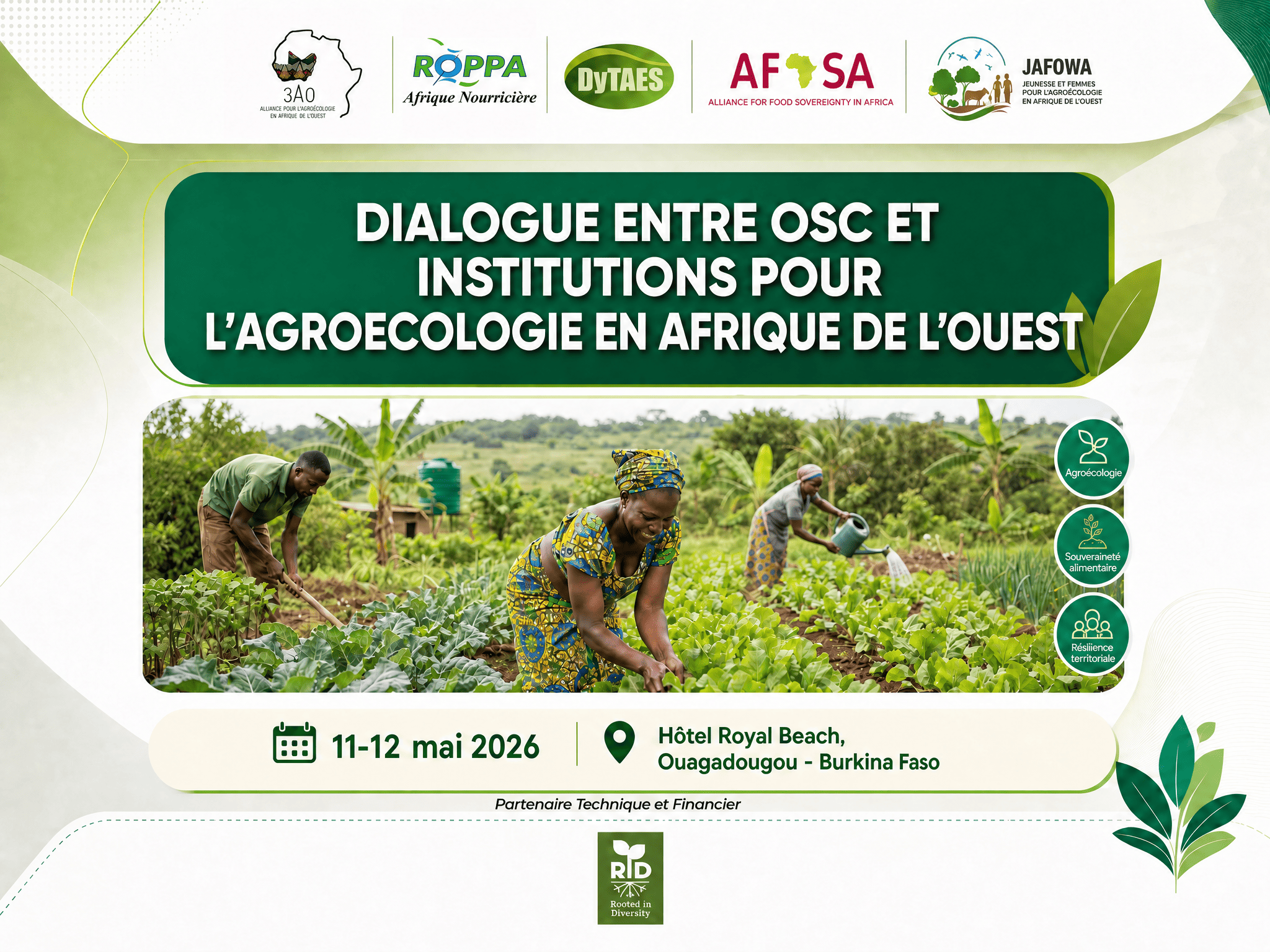 Ouagadougou accueille un dialogue sur l'agroécologie entre OSC et Institutions